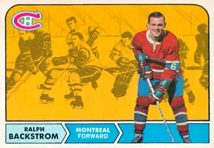 1968 Topps Ralph Backstrom #60 Hockey Card
