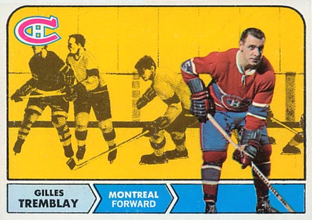 1968 Topps Gilles Tremblay #66 Hockey Card
