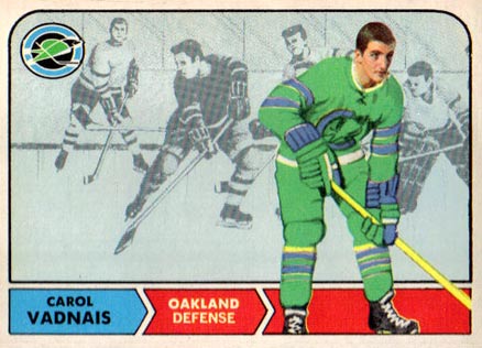 1968 Topps Carol Vadnais #81 Hockey Card