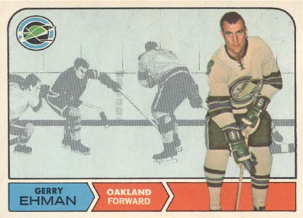 1968 Topps Gerry Ehman #84 Hockey Card
