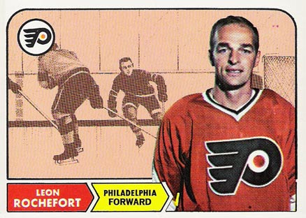 1968 Topps Leon Rochefort #95 Hockey Card