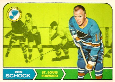1968 Topps Ron Schock #118 Hockey Card
