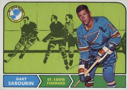 1968 Topps Gary Sabourin #117 Hockey Card