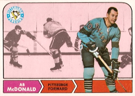 1968 Topps Ab McDonald #107 Hockey Card