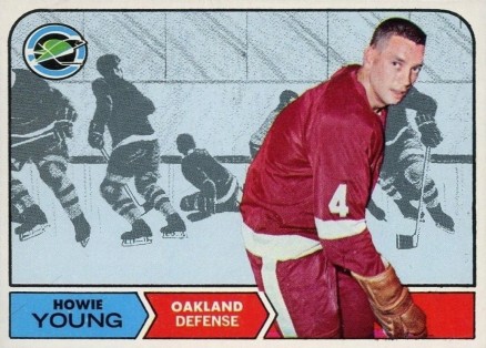 1968 Topps Howie Young #82 Hockey Card