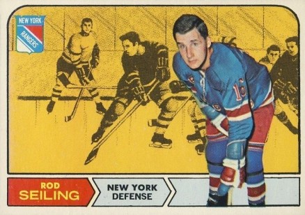 1968 Topps Rod Seiling #71 Hockey Card