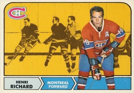 1968 Topps Henri Richard #64 Hockey Card