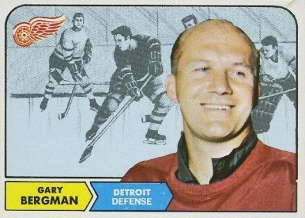 1968 Topps Gary Bergman #25 Hockey Card