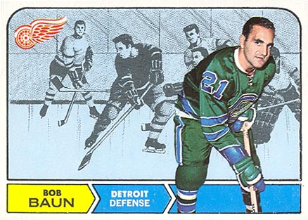 1968 Topps Bob Baun #24 Hockey Card