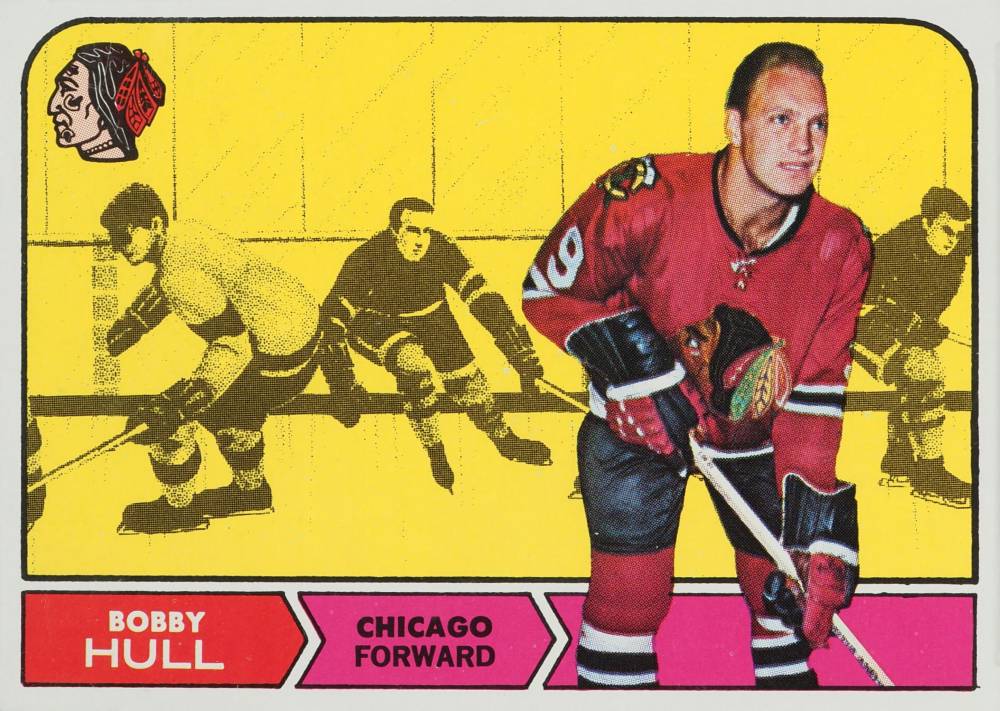 1968 Topps Bobby Hull #16 Hockey Card