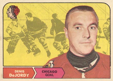 1968 Topps Denis Dejordy #12 Hockey Card