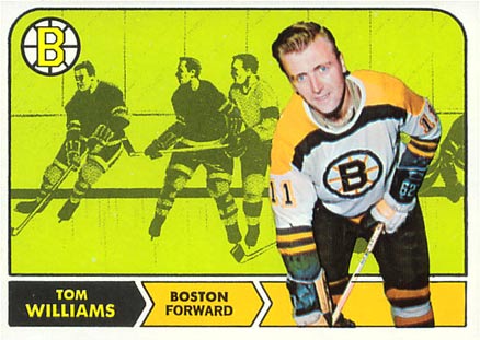 1968 Topps Tom Williams #11 Hockey Card