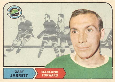 1968 Topps Gary Jarrett #87 Hockey Card