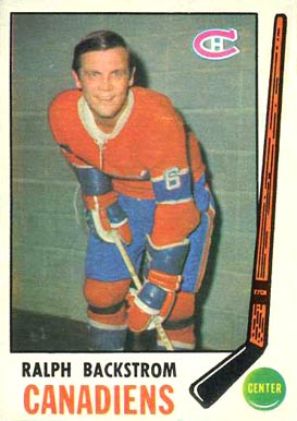 1969 O-Pee-Chee Ralph Backstrom #166 Hockey Card