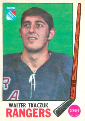 1969 O-Pee-Chee Walt Tkaczuk #43 Hockey Card