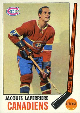 1969 O-Pee-Chee Jacques Laperriere #3 Hockey Card