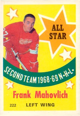 1969 O-Pee-Chee Frank Mahovlich #222 Hockey Card