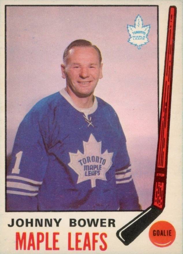 1969 O-Pee-Chee Johnny Bower #187 Hockey Card