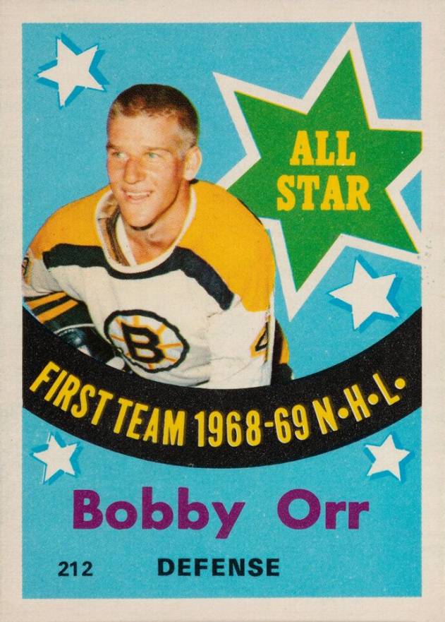 1969 O-Pee-Chee Bobby Orr #212 Hockey Card