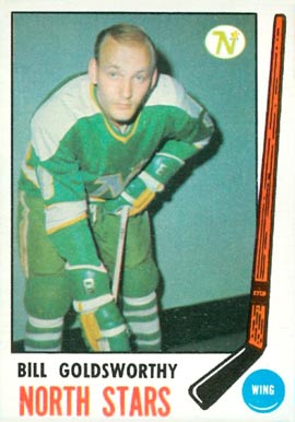 1969 O-Pee-Chee Bill Goldsworthy #195 Hockey Card