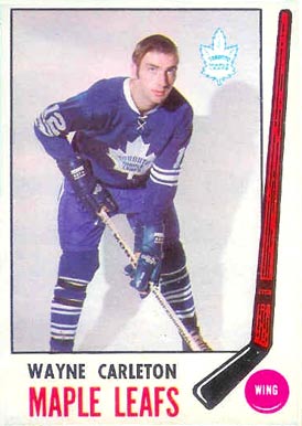 1969 O-Pee-Chee Wayne Carleton #184 Hockey Card