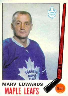1969 O-Pee-Chee Marv Edwards #185 Hockey Card