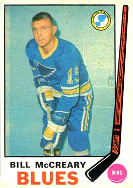 1969 O-Pee-Chee Bill McCreary #181 Hockey Card