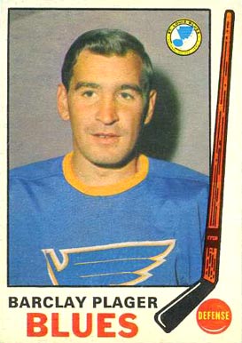 1969 O-Pee-Chee Barclay Plager #176 Hockey Card