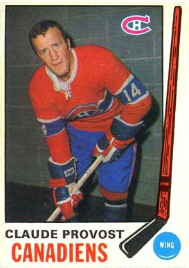 1969 O-Pee-Chee Claude Provost #167 Hockey Card