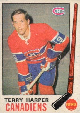 1969 O-Pee-Chee Terry Harper #164 Hockey Card