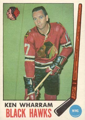 1969 O-Pee-Chee Ken Wharram #74 Hockey Card