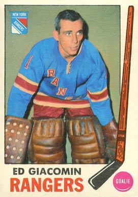 1969 O-Pee-Chee Ed Giacomin #33 Hockey Card
