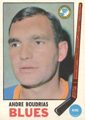 1969 O-Pee-Chee Andre Boudrias #16 Hockey Card