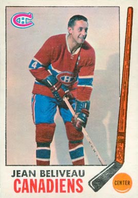 1969 O-Pee-Chee Jean Beliveau #10 Hockey Card