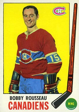 1969 O-Pee-Chee Bobby Rousseau #9 Hockey Card