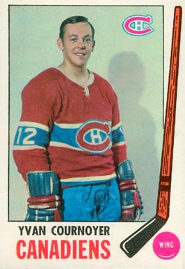 1969 O-Pee-Chee Yvan Cournoyer #6 Hockey Card