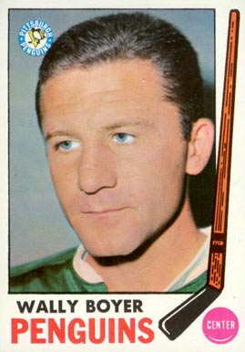 1969 Topps Wally Boyer #118 Hockey Card