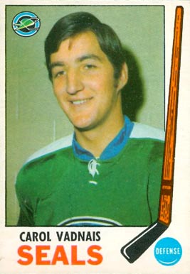 1969 Topps Carol Vadnais #82 Hockey Card