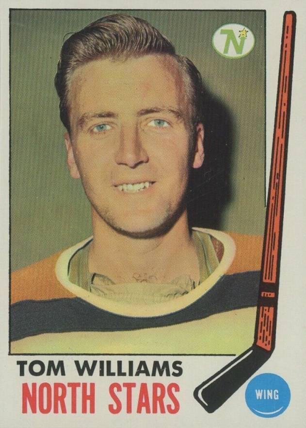 1969 Topps Tom Williams #128 Hockey Card