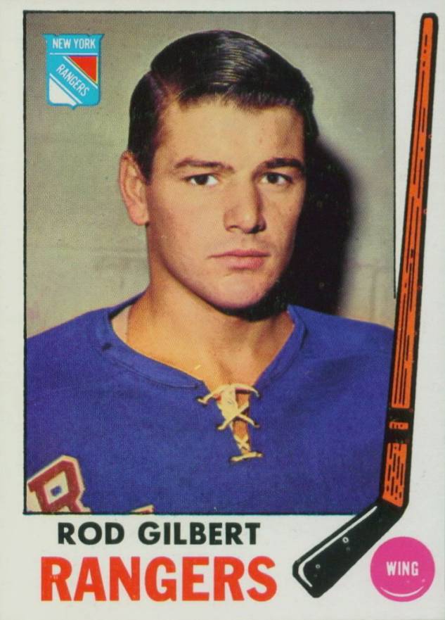 1969 Topps Rod Gilbert #37 Hockey Card