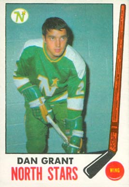 1969 Topps Dan Grant #125 Hockey Card