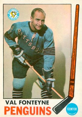 1969 Topps Val Fonteyne #119 Hockey Card