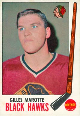 1969 Topps Gilles Marotte #68 Hockey Card