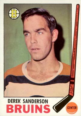 1969 Topps Derek Sanderson #31 Hockey Card