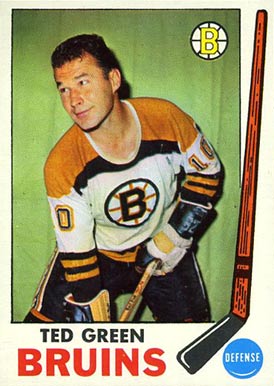 1969 Topps Ted Green #23 Hockey Card