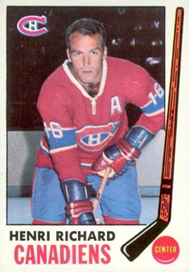 1969 Topps Henri Richard #11 Hockey Card