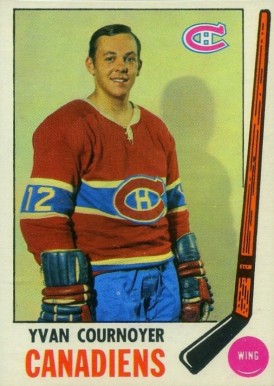 1969 Topps Yvan Cournoyer #6 Hockey Card