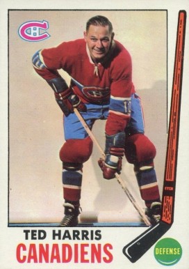 1969 Topps Ted Harris #2 Hockey Card