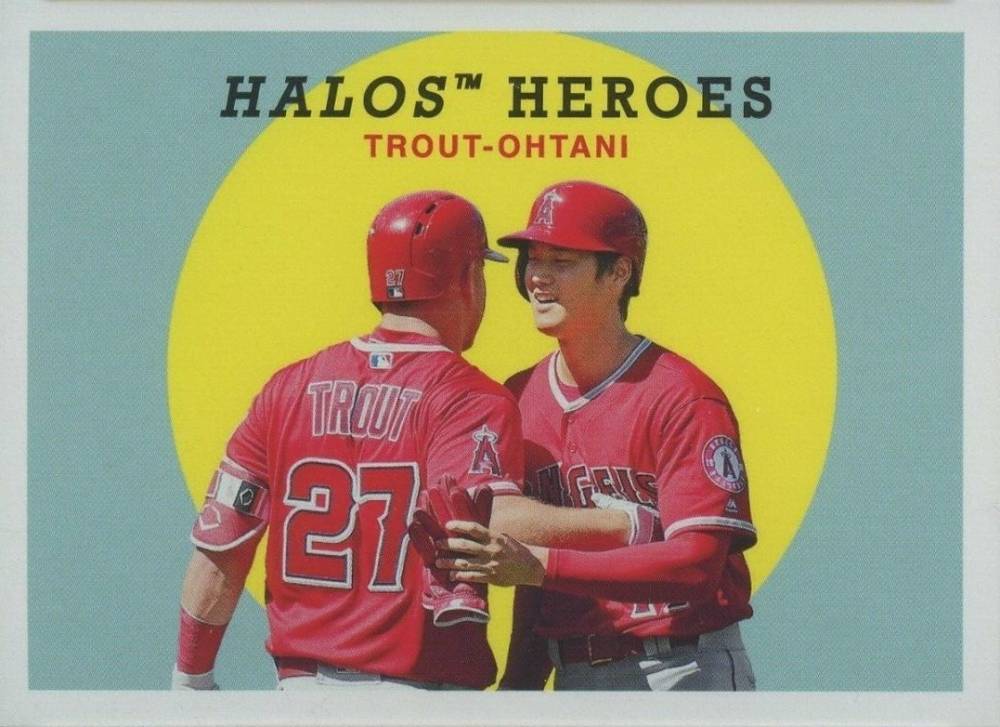 2018 Topps Archives Mike Trout/Shohei Ohtani #303 Baseball Card