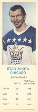 1970 Dad's Cookies Stan Mikita # Hockey Card